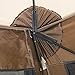 Clam Quick-Set Escape 11.5 x 11.5 Foot Portable Outdoor Gazebo Canopy Camping Tent Shelter, with 3 Wind and Sun Panels and Carry Bag Accessory, Brown