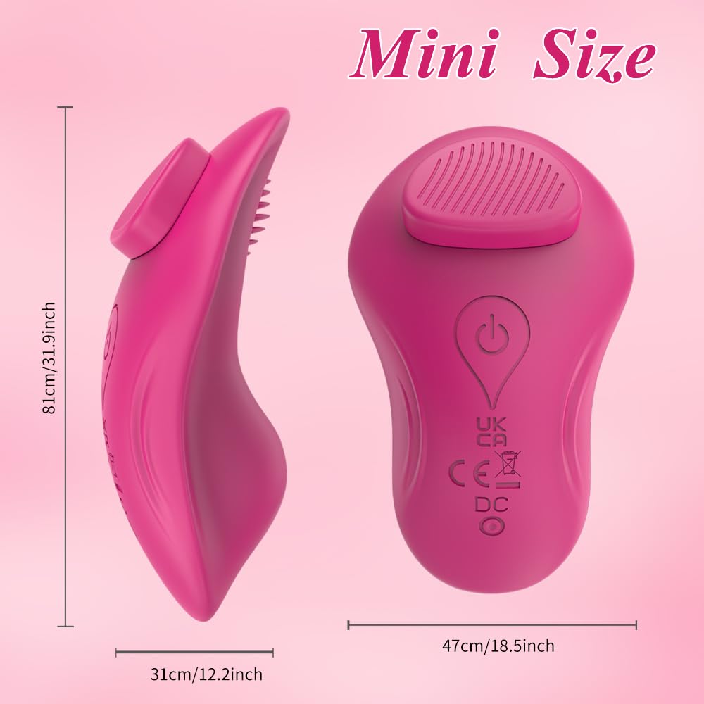 Vibratore Indossabile con App, Vibratore Telecomandato Tramite Bluetooth, Vibratore con 9 Modalità, Stimolatore Clitorideo con Vibratore Punto G, Giocattoli Sessuali Per Adulti Coppie