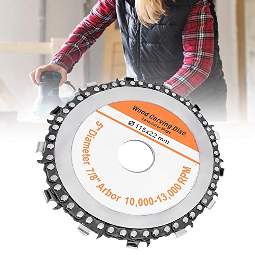 4.5 Inch Angle Grinder Chain Wood Carving Saw Disc Cemented Carbide For Cutting Polishing Sawing Wood #TOP5