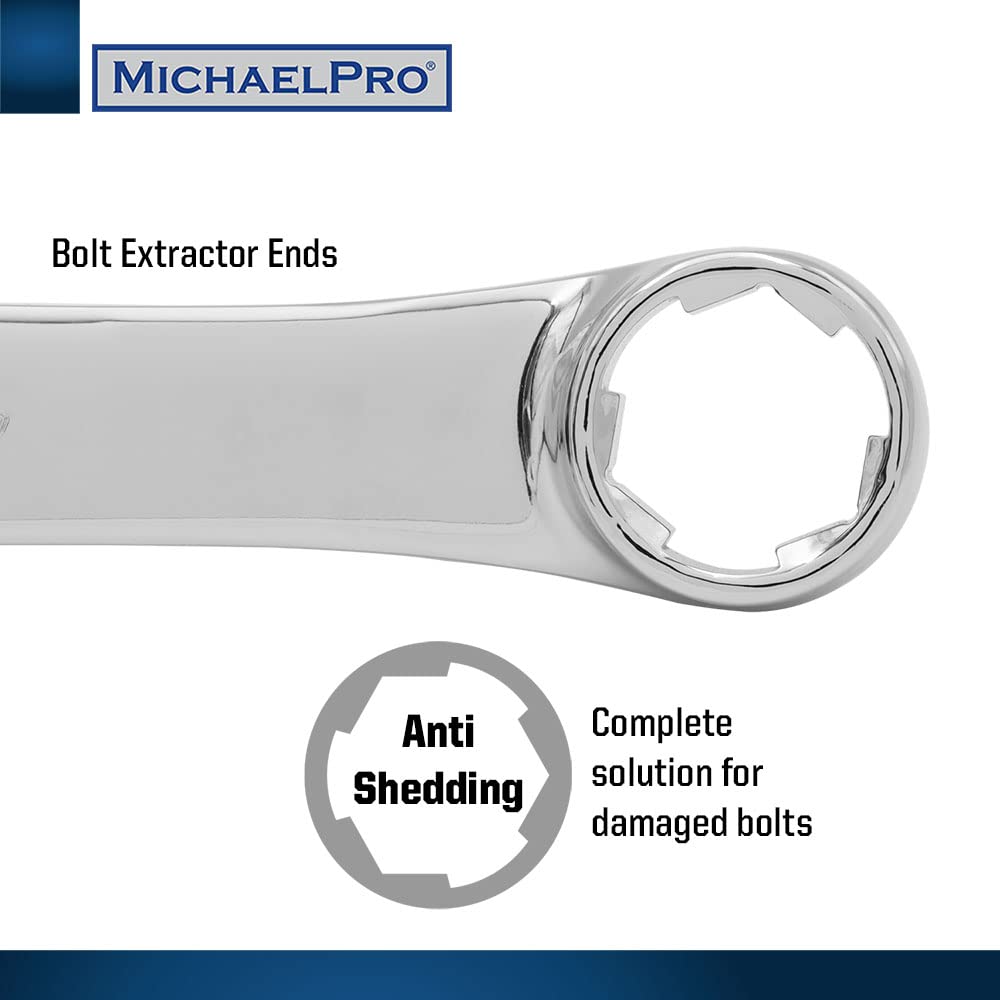 MichaelPro 7-teiliges Ausdreher-Schlüssel-Set – Extra Lang, Metrisch, Für Abgerundete Schrauben