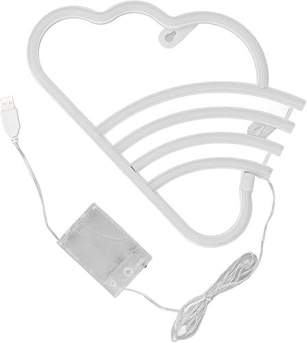 Miniatura 6 de Letrero de neón LED, luz de neón de alto brillo, funciona con pilas, alimentado por USB, letrero de neón LED decorativo para dormitorio