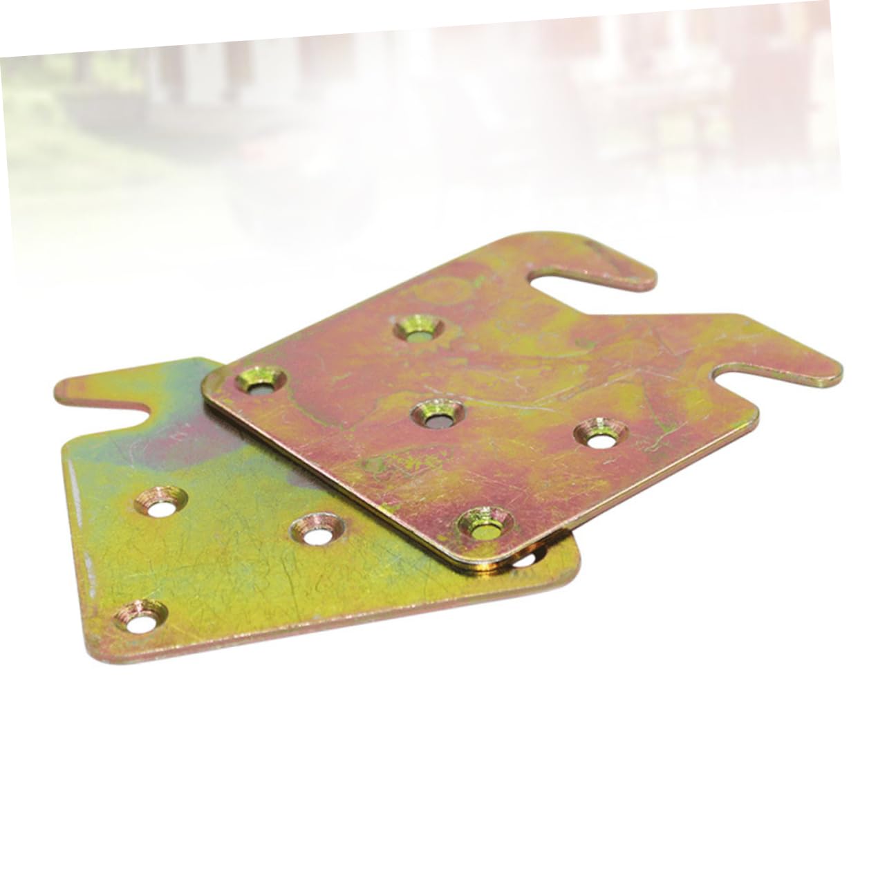 PartyKindom Bed Frame Support Connector Utility Bed Accessories 5 Hole Design for Wood Rail