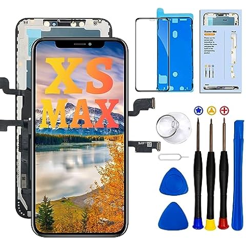 SIMDOG for iPhone Xs Max Screen Replacement Kit 6.5“ Full HD Display (A1921, A2101, A2102, A2103, A2104) 3D Touch Display Digitizer Frame with Repair Tool Cover