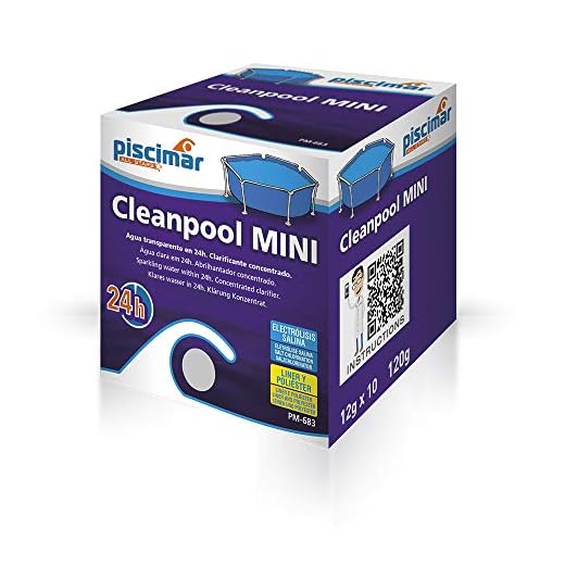 Cleanpool Mini Clarificante Abrillantador Especial Mini Piscinas. Contiene 8 Pastillas De 8 Grs. Emblistadas Individualmente