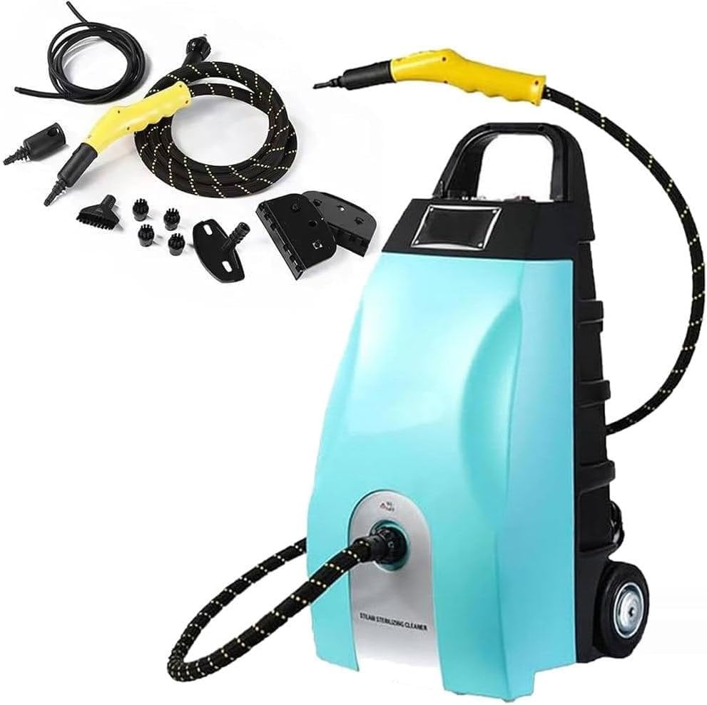 YISHENX Limpiador a Vapor Multifuncional De Alta Temperatura, Limpiadora a Vapor De 3,5 Litros, Salida De Vapor Continua, Calentamiento Rápido En 20-30 Segundos, La Limpieza Del Del Automóvil(Blue)