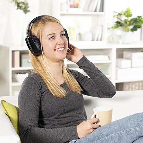 Thomson-Wireless-TV-headphones-WHP3311BK-Over-Ear-with-system-charging-station-PLL-over-ear-range-100-m-863-MHz-wireless-BlackBlue