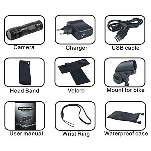 CAMPARK Caméra Sport 4K 30fps Etanche WiFi Action Caméra Sportive Ultra