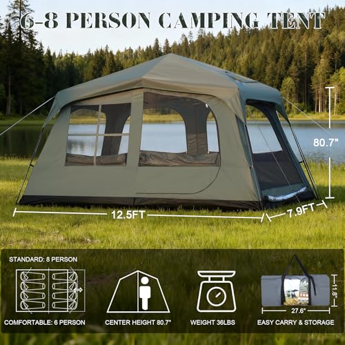 Carpa para camping Castle Unicorn para 6-8 personas miniatura 2