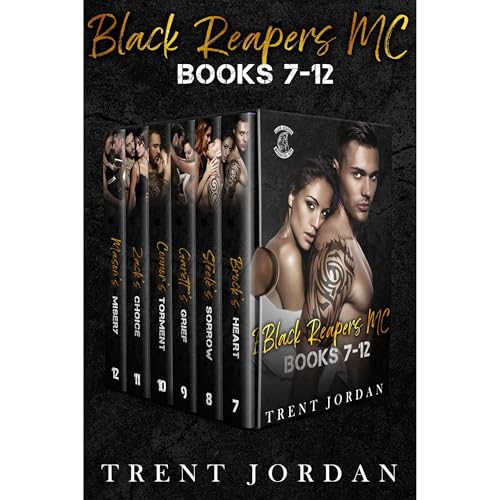 Black Reapers MC Books 7-12 Audiolibro Por Trent Jordan arte de portada