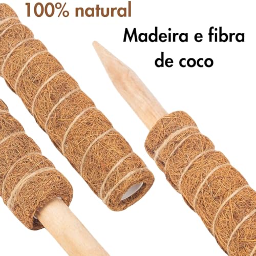 Tutor de Plantas de Fibra de Coco Fixo - Top Garden (120cm)