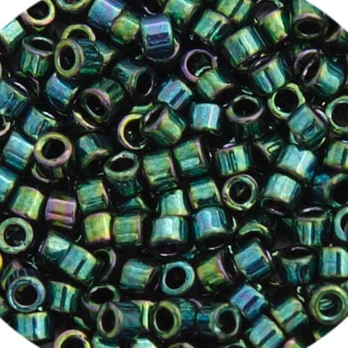 Miyuki Delica 11/0 - Teal Metallic Luster DB0027 - 250gms Bag of Japanese Glass Beads Bulk Bag of Japanese Glass Beads