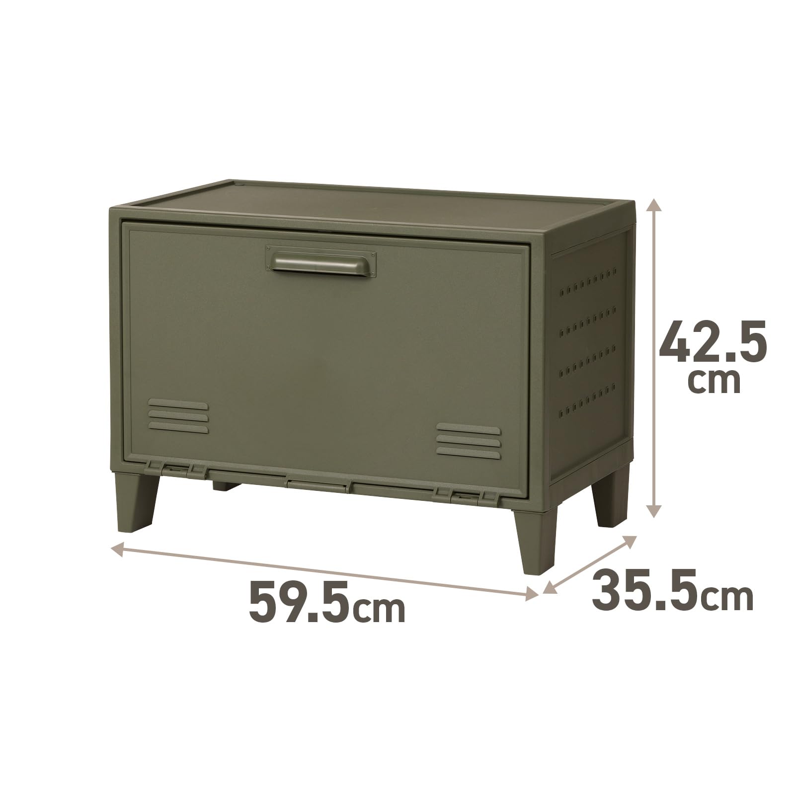 天馬 差し込むだけで組み立てられるワイド扉の収納ボックス フィッツ  