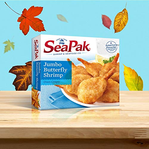Seapak Jumbo Butterfly Shrimp With Oven Crispy Breading, Delicious Seafood, Frozen, 9 Oz #TOP7
