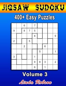 Paperback Jigsaw Sudoku 400+ Easy Puzzles Volume 3: Bored of regular Sudoku? Try your hand at Jigsaw Sudoku Book