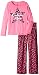 Calvin Klein Girls' Long Sleeve 2 Piece Crew Neck Pajama Set