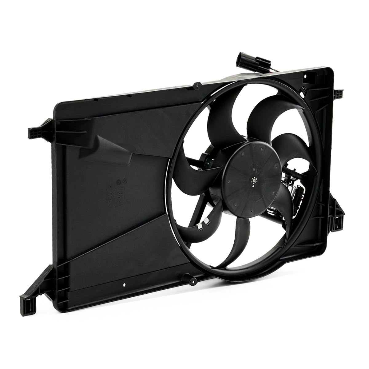 RIDEX 508R0163 Ventilador de motor eléctrico con bastidor radiador (armazón) compatible con FORD Focus Mk2 Familiar DA, FFS, DS