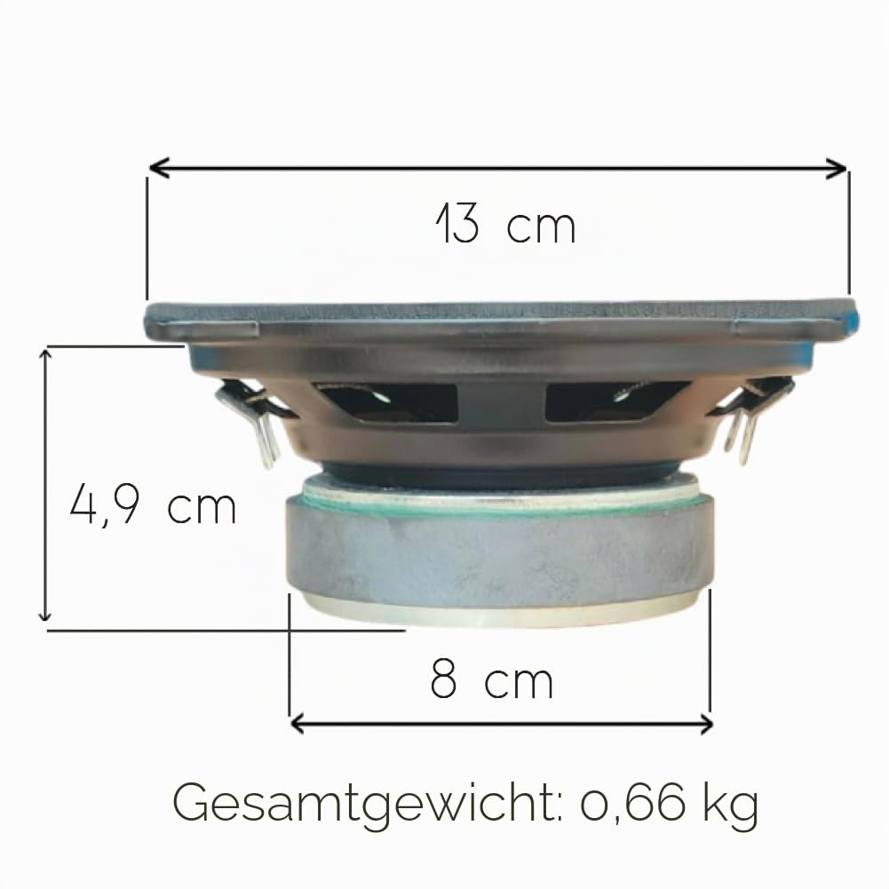 MASTER AUDIO 1 CW500/4+4 Lautsprecher diffusor subwoofer woofer 13,00 cm 130 mm 5" Durchmesser 80 watt rms 160 watt max doppelspule 4+4 ohm, 1 stück