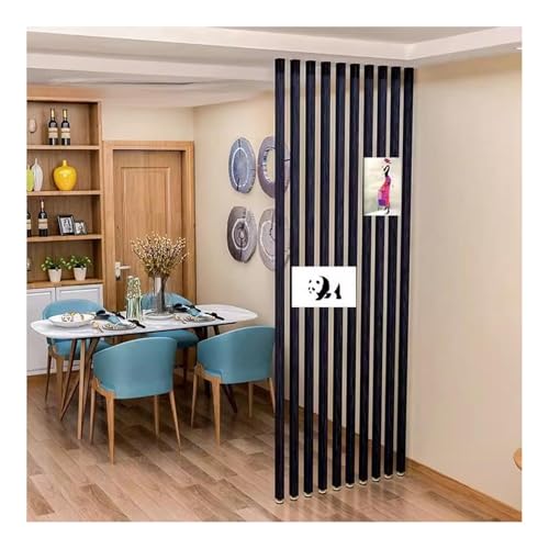 Separador de ambientes Listones， Separador de habitación de Imitación Madera, Divisor de Pared Personalizado para Suelo a Techo, para Entrada y Pasillo(4 Root,120cm/47.2in/3.93ft)