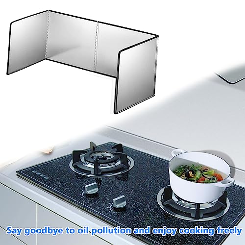 Funda protectora de cocina plegable y pantalla antiadherente de tres lados de grasa para encimeras 6