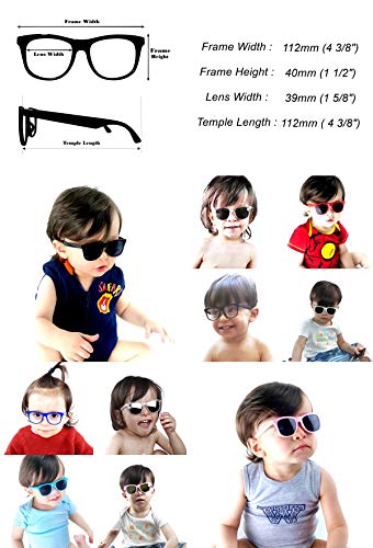 Style Vault Kd3006 Infant Baby Age 0-24 Months Retro 80S Toddler Sunglasses (Black) #TOP5
