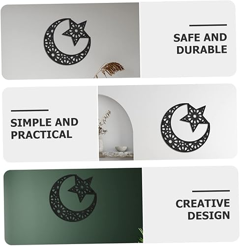 Miniatura 8 de VICASKY Espejo de luna de la pared de la etiqueta engomada de la pared de la luna de acrílico