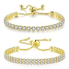 2PCS Yellow Gold