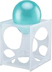 Worown 11 Boîte à cube de taille de ballon en plastique collapsible, outils de mesure de la taille du ballon de 2-10 pouces pour décorations comme des ballons Arch ou Colonne (blanc)