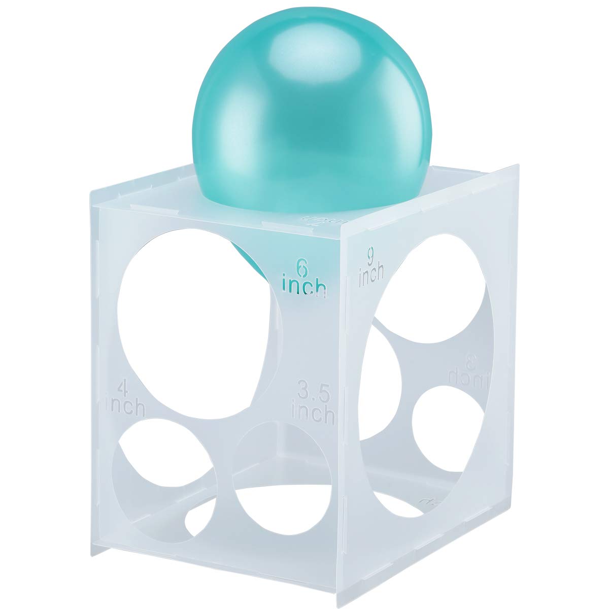 Measuring Balloon Wooden Foldable Balloon Measure Box 2-10 Inch Wood Balloon Sizer Cube ...