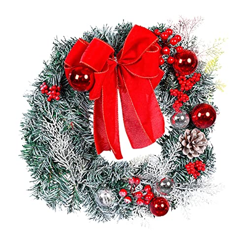 Couronne de Noël durable : évitez la chute des aiguilles sur votre porte d'entrée et intérieur