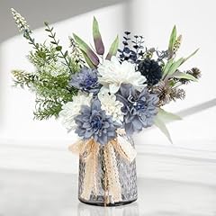 Blue and White/Grey Vase