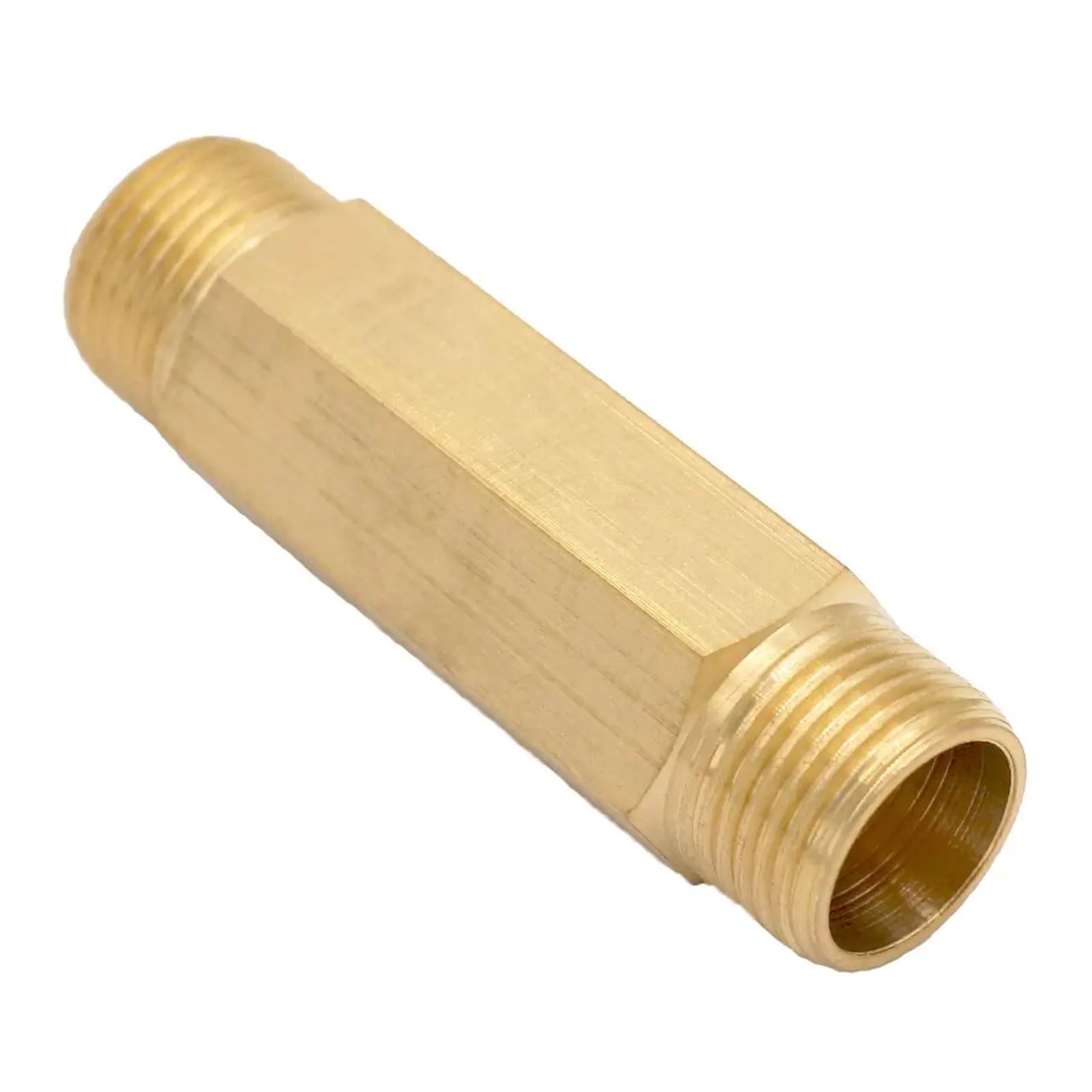 Raccordo maschio BSP da 3/8" lunghezza uguale 60 mm esagonale in ottone raccordo connettore accoppiatore