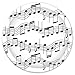 Musical Notes 7 Inch Plate (Pack of 3)