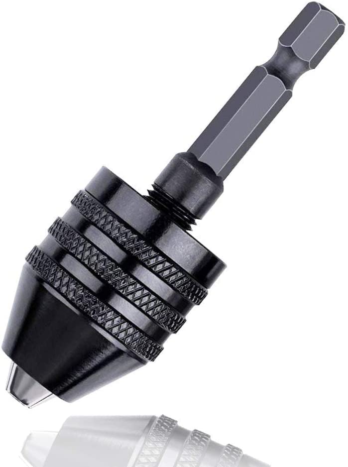 HOMDUM 1/4" Inch Hex Shank Keyless Mini Drill Chuck Clamping size 0.3mm - 6mm (B0BTPCP5KL) Amazon Price History, Amazon Price Tracker