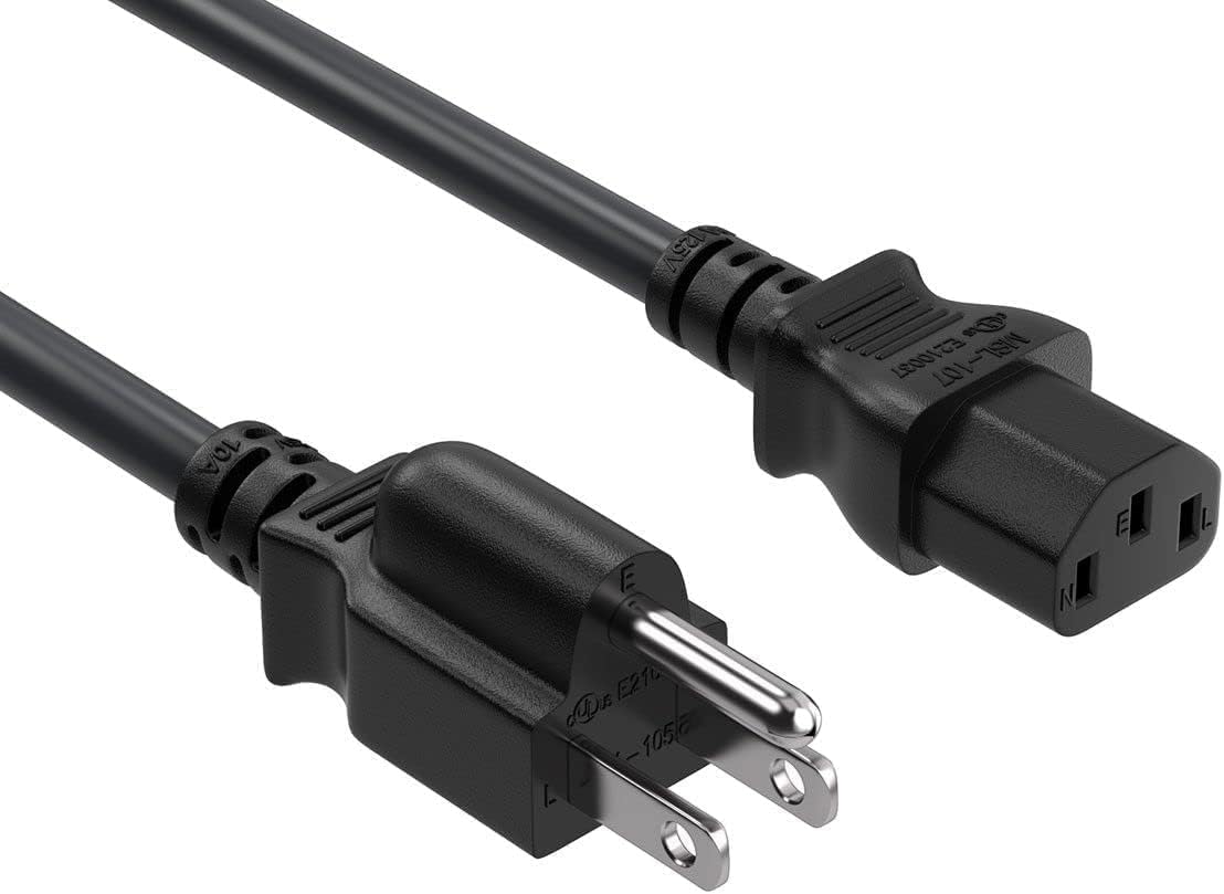 Cable de alimentación de CA de 3 clavijas UL de 10 pies compatible con Rane System One/One MKII/Performer/Four/Twelve MKII/Seventy DJ Controller Turntable DJ Mixer Cable de carga de repuesto