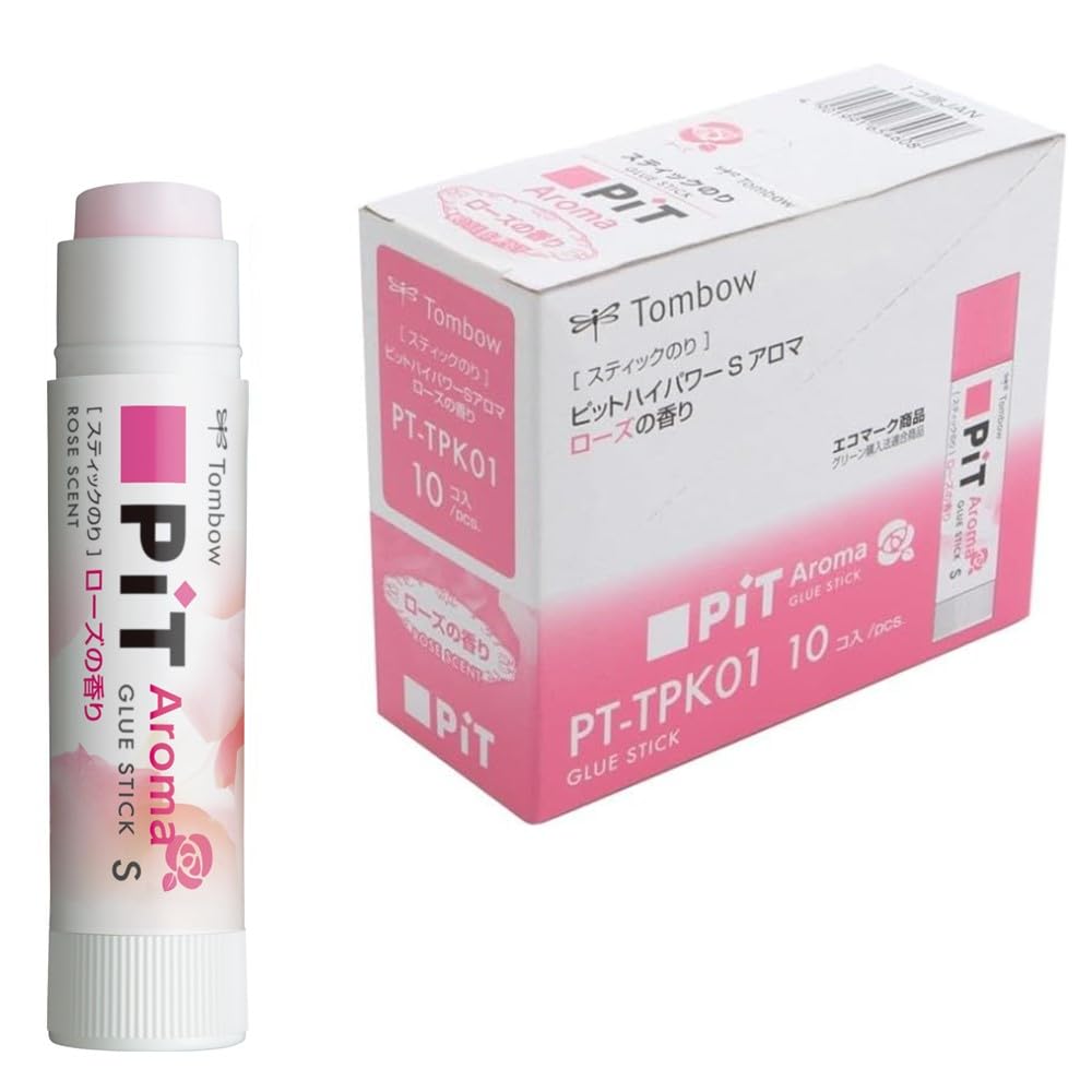 Tombow PT-TPK01-10P Glue Stick Pit High Power Small Aroma Rose 10 pcs