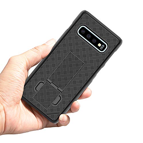Hidahe KZ-02 Galaxy S10 Case,Hidahe S10 Belt Clip Holster Case Slim Fit Shell Combo Shell Holster Case Bulit-In Kickstand Protective Cover thumb #6