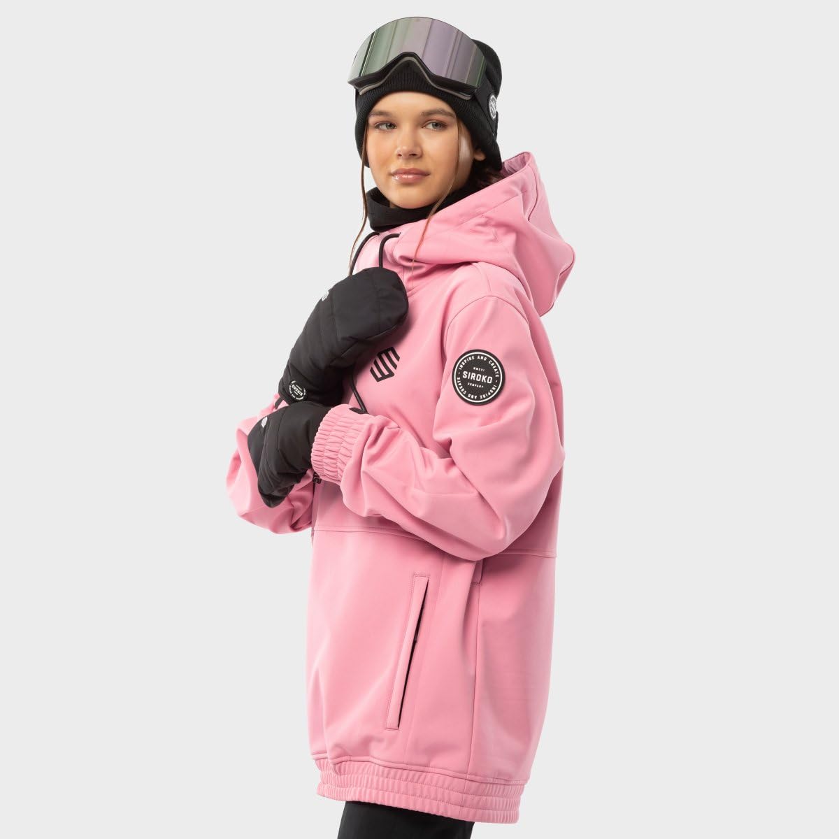 SIROKO - Kurtka Snowboardowa dla Kobiet Siroko W1-W Dolomites - XXS - Cukierkowy róż