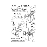 Hero Arts Ornate Carousel Clear Unmounted Rubber Stamp Set (CM296)