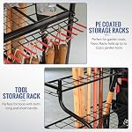 Mythinglogic Rolling Garden Tool Organizer for Garage, Yard and Lawn Tools - Image 4