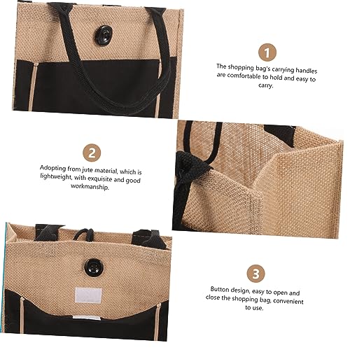 Bolsa de yute minkissy: arpillera reutilizable de gran capacidad para compra 7