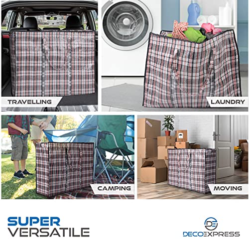 -Deco Express Buste per Indumenti Riutilizzabili Borse Spesa Trasloco Cambio Stagione XL Grande Capacità
-Deco Express B