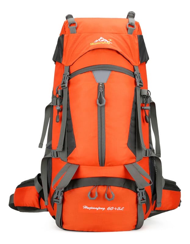 Mochila Impermeavel Trilha Camping Viagem Reforcada 60+5l
