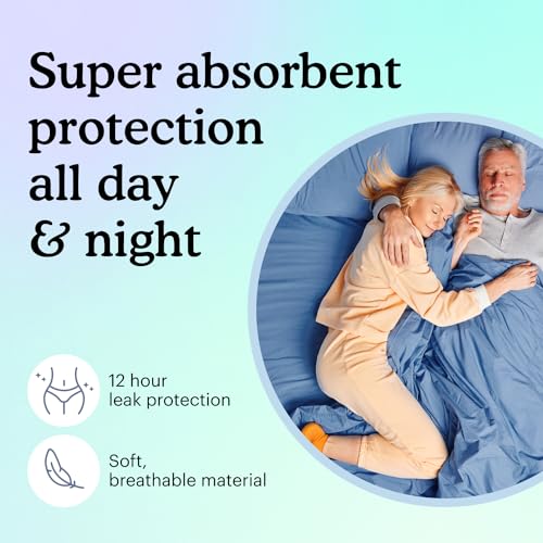 Because Adult Incontinence Tabbed Briefs for Women and Men - Adjustable Unisex Maximum Disposable Underwear, Anti Odor - White, Medium - Holds 6 Cups 16 Count (Pack of 1) - Thumbnail 5