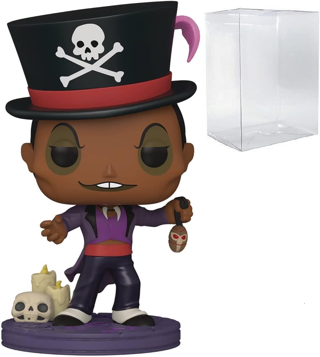 POP Disney: Villains - Doctor Facilier Funko Vinyl Figure (Bundled with Compatible Box Protector Case), Multicolored, 3.75 inches