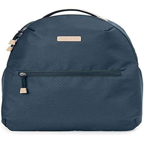 Skip Hop Diaper Bag Backpack: Go Envi Eco-Friendly with Reusable Food Tower, Changing Pad & Stroller Attachment, Gray Blue (Discontinued by Manufacturer)
