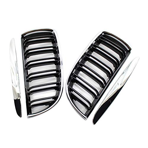 Zwbfu Substituição das grades para BMW Série 3 2006-2008 E90 E91 Grade dupla da grade dianteira do p