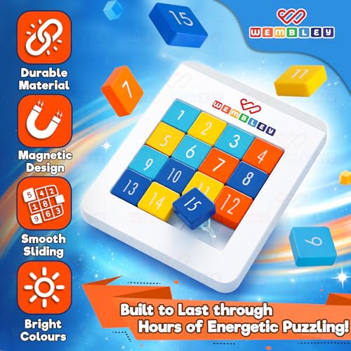 Image of Wembley Number Brain Puzzle Game for Kids | Educational Toy for Boys & Girls Ages 5-14 Years | Improves Focus & Problem Solving