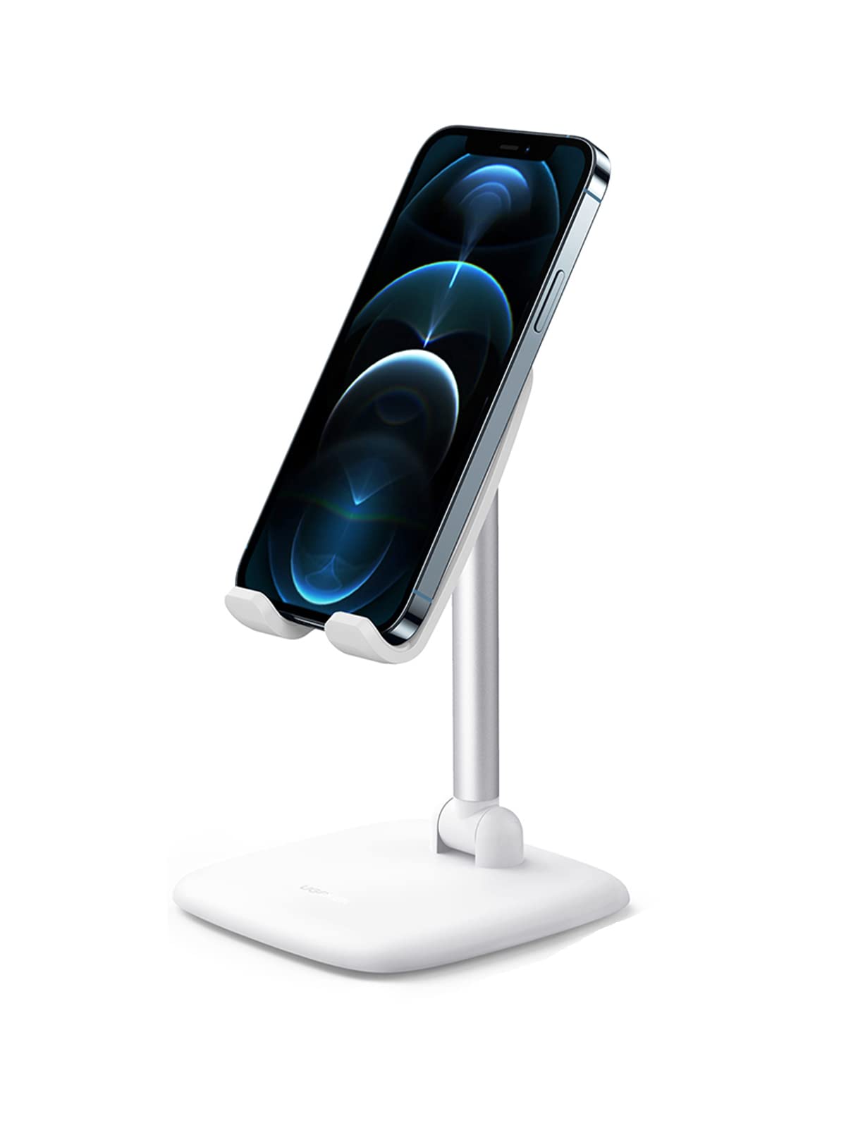 UGREEN Phone Holder, Mobile Holder Stand, Foldable Cell Phone Stand Adjustable Holder Compatible for iPhone Most Phones, iPhone 14 Pro/Pro Max, Samsung Galaxy, Tablet/iPad White