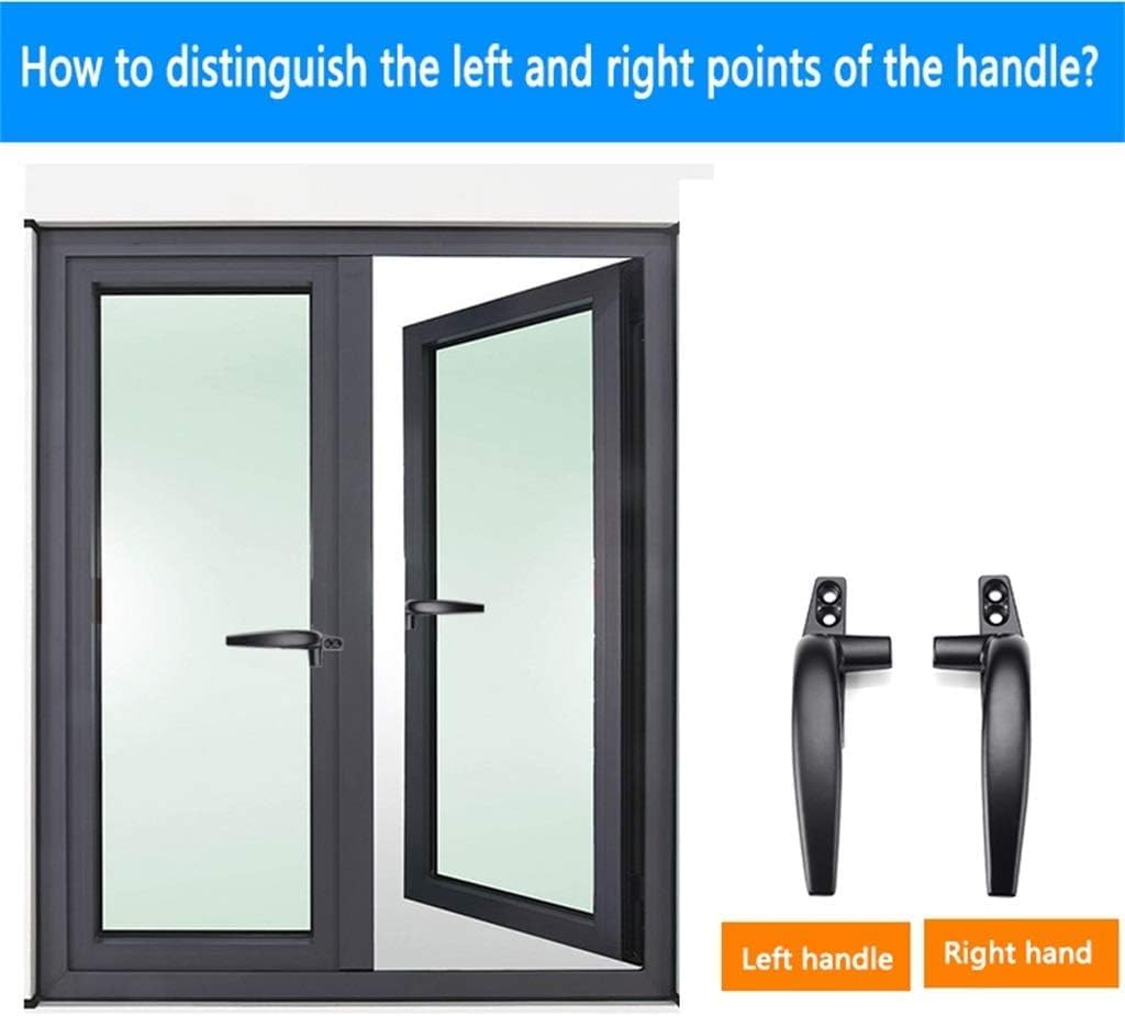 Window Locks Window Handles for upvc Windows Window Lock Handle, Door and Window Handles, Thick Aluminum Alloy Outer Window Fittings Outreach Lock Anti-Theft Handle Push Window Handle Handle