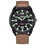 Orologio analogico al quarzo per sport all'aria aperta, in acciaio inox, con data, da polso, analogico, da uomo, B, One Size